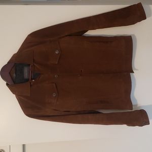 Zara Men's Suede Trucker Jacket